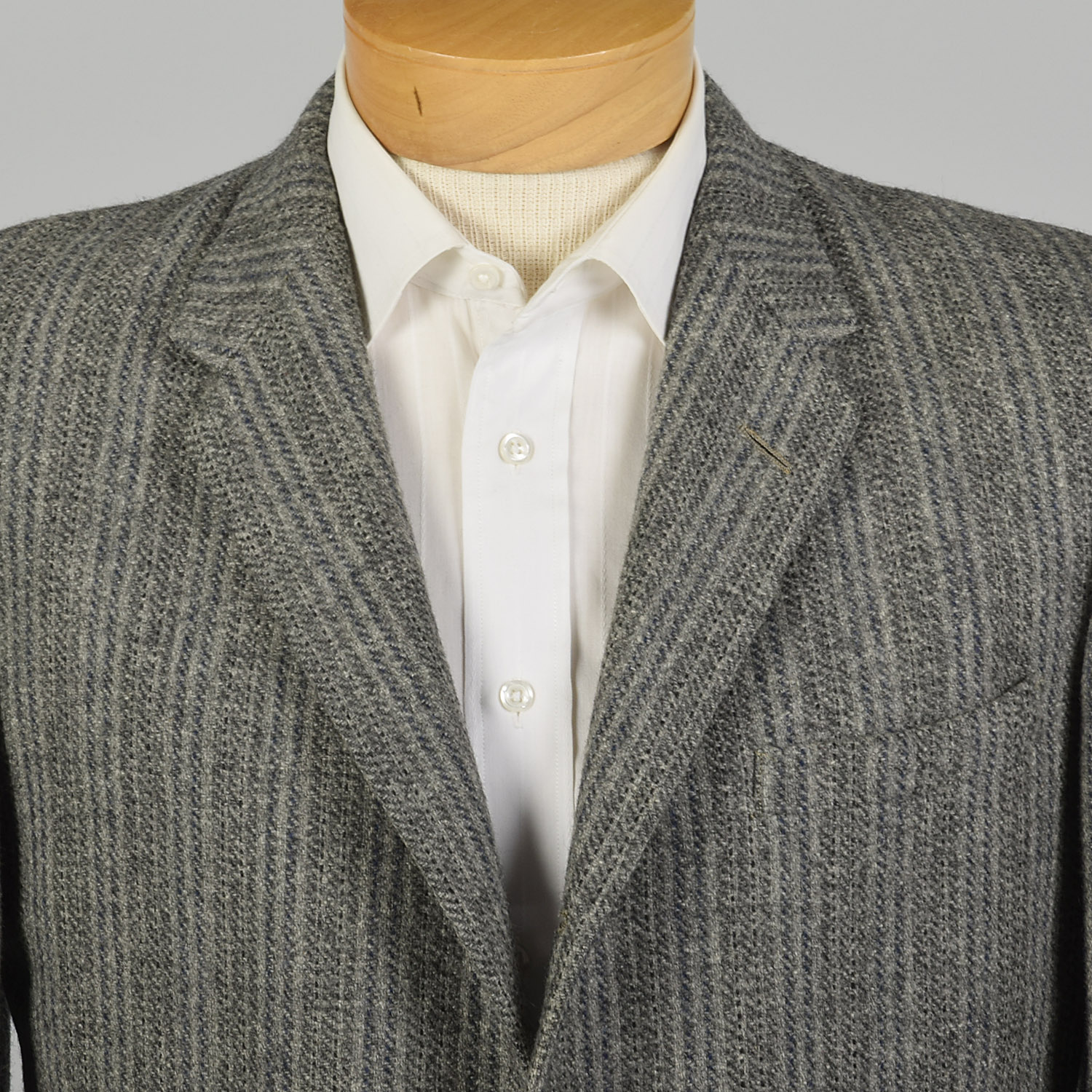 1950s Mens Wool Tweed Jacket Gray Stripe Blazer VTG 50s | eBay
