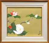 中島千波「老樹三面藪椿」リトグラフ :: 絵画買取・販売 - シバヤマ