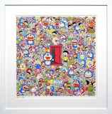 村上隆「おすわりドラえもん「オーイのび太君」」オフセットプリント