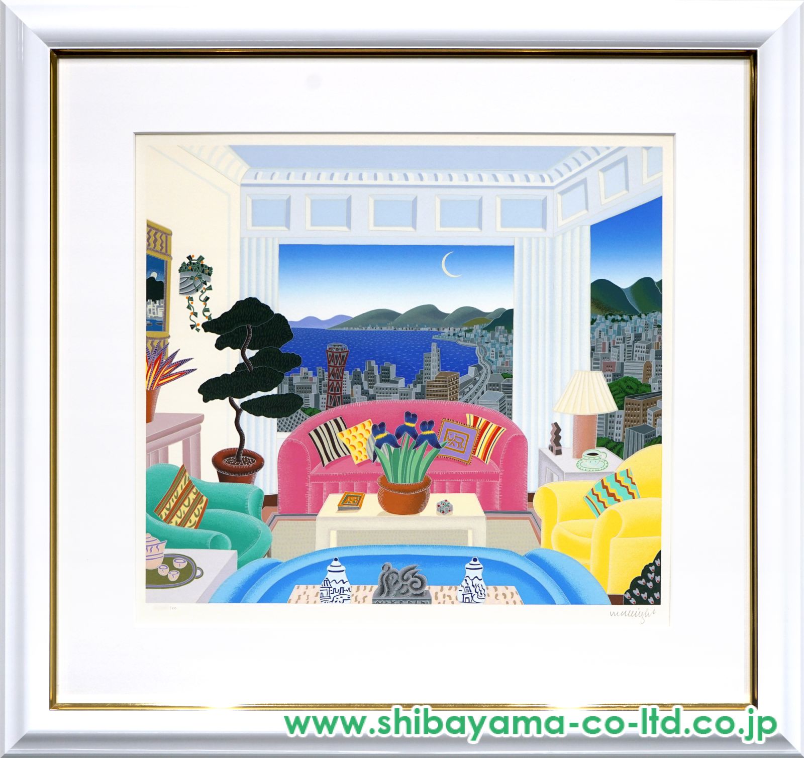 トーマス・マックナイト「神戸リビングルーム」シルクスクリーン