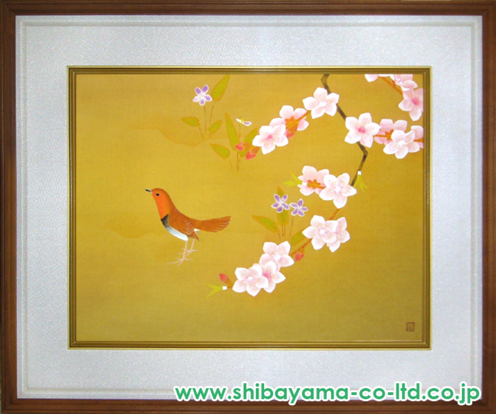 上村淳之「小禽」木版画 :: 絵画買取・販売 - シバヤマ