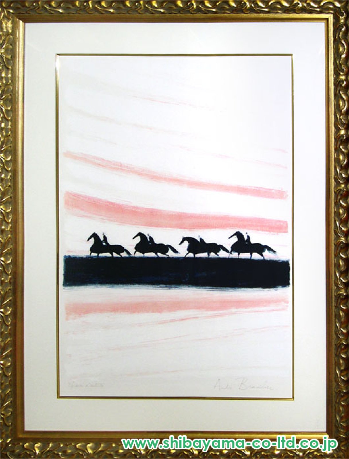 アンドレ・ブラジリエ「馬」リトグラフ :: 絵画買取・販売 - シバヤマ