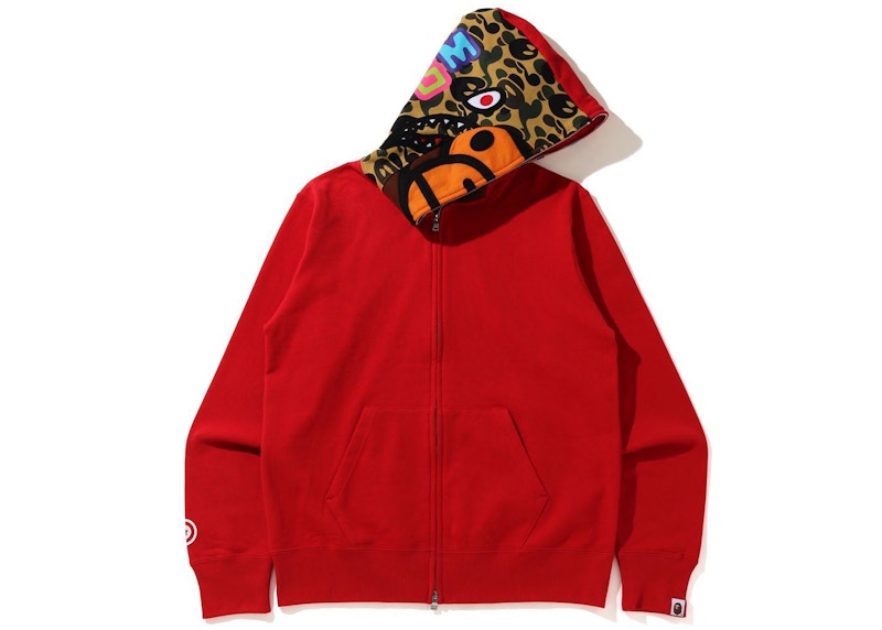 コノリリ着用! MILO SHARK FULLZIP DOUBLE HOODIE BAPE Women's Milo