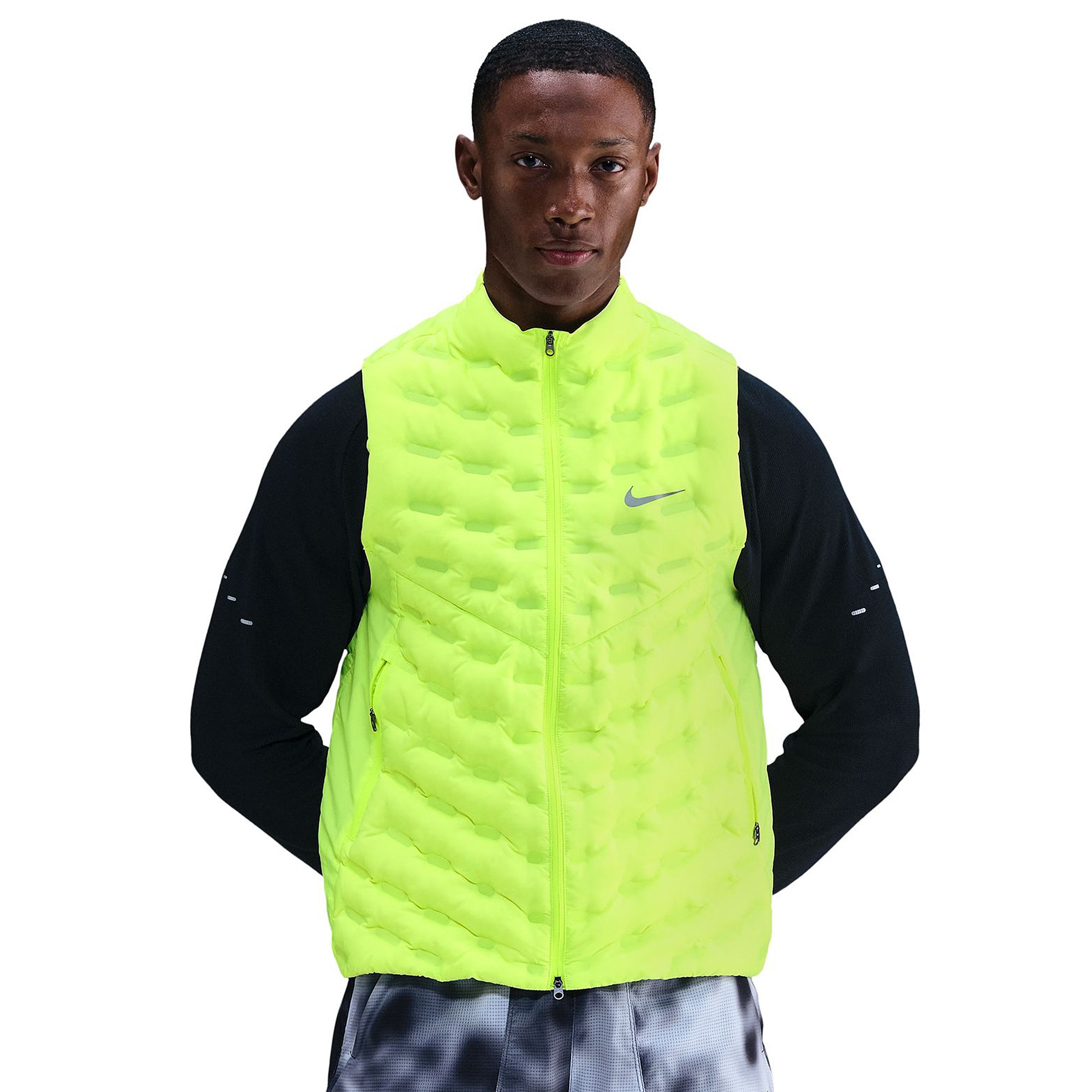 Nike Therma-FIT ADV Repel AeroLoft Down Singlet - Volt/Reflective