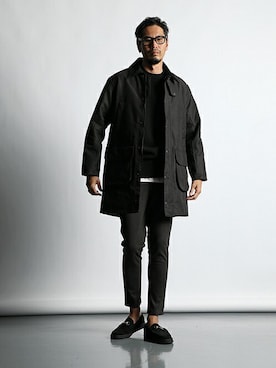 The DUFFER of ST.GEORGEのステンカラーコートを使った人気