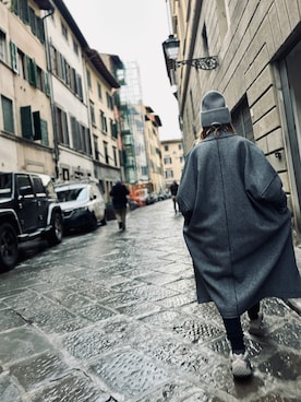 MM6 Maison Margielaのチェスターコートを使った人気ファッション