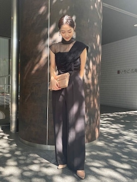 LAGUNAMOON STAFF｜LAGUNAMOONのパンツドレスを使ったコーディネート