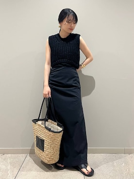 Curensology(カレンソロジー)/ローゲージハンドニットベストを使った