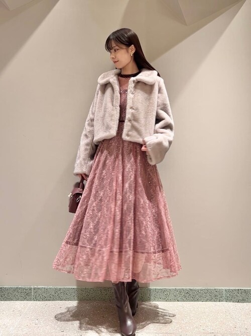 SNIDEL（スナイデル） ドレス スパークルレースドレス : ZOZOTOWN