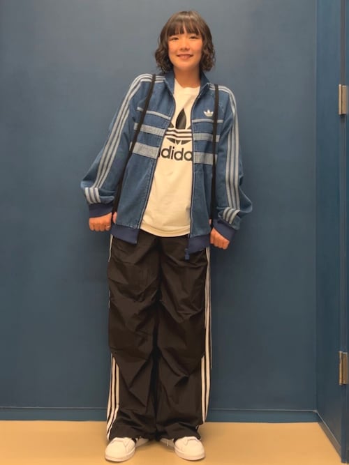 adidas アディカラー ファーストブルー デニム トラックトップ