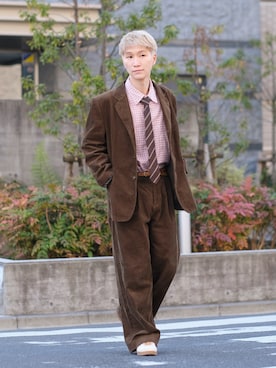 クラシック ヘビーコーデュロイ ワイドスラックス パンツ