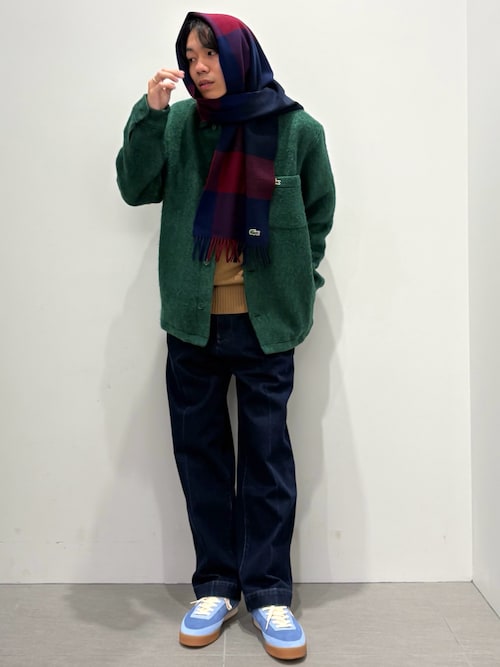 セール】ウールブレンドフェルトオーバーサイズ アウターシャツ