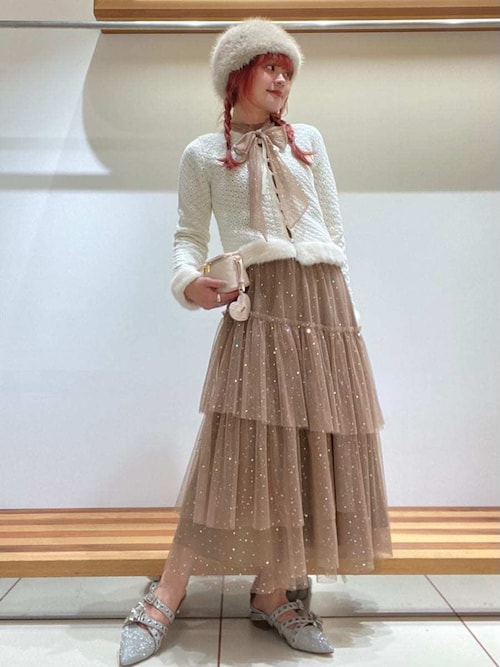 ロングスリーブラメチュールドレス（ドレス）｜FURFUR（ファーファー