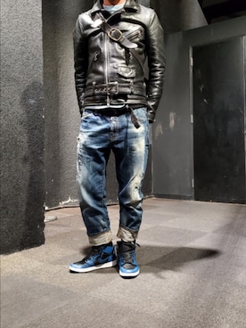 COMME des GARCONSのライダースジャケットを使ったメンズ人気