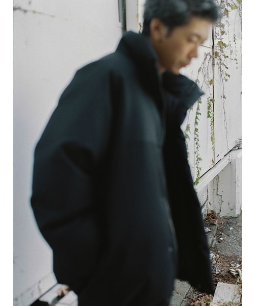 LIDNM（リドム）の「WOOL DOBBY PUFFER（ダウンジャケット/コート