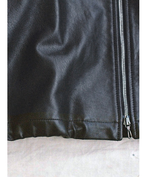 LIDNM（リドム）の「GOAT LEATHER TECH BLOUSON（ブルゾン）」 - WEAR