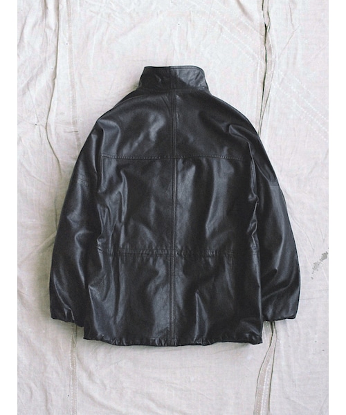 LIDNM（リドム）の「GOAT LEATHER TECH BLOUSON（ブルゾン）」 - WEAR