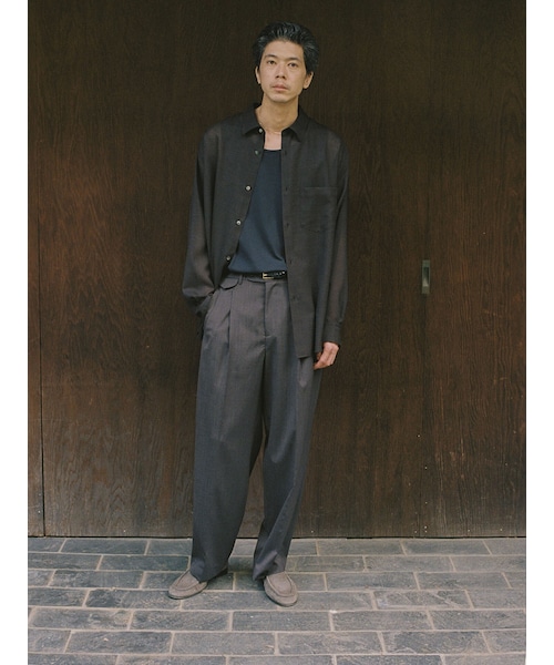 LIDNM（リドム）の「SUMMER WOOL SLACKS（スラックス）」 - WEAR