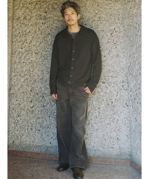 LIDNM（リドム）の「ALPACA KNIT SHIRT CARDIGAN（カーディガン/ボレロ