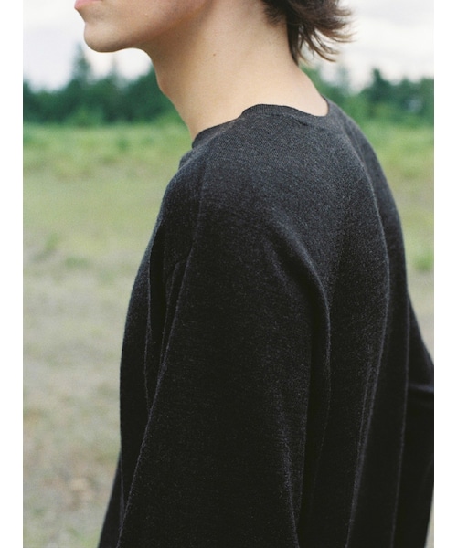 LIDNM（リドム）の「W/Si/Ca 18G V Neck Knit（ニット/セーター）」 - WEAR
