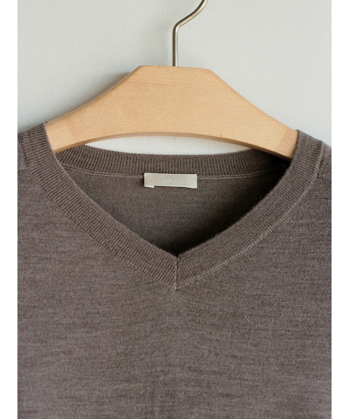 LIDNM（リドム）の「W/Si/Ca 18G V Neck Knit（ニット/セーター）」 - WEAR