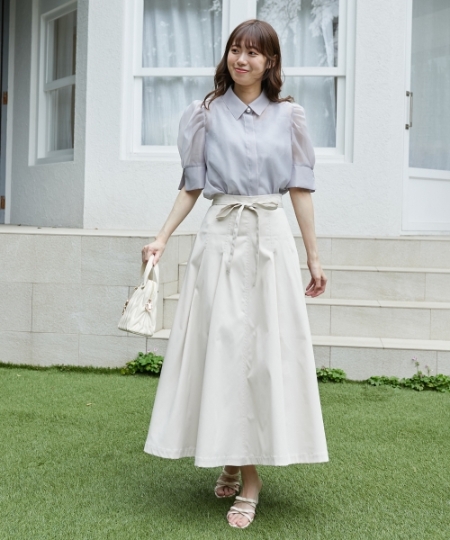 ステッチラインタックフレアスカート/MAJESTIC LEGON(マジェスティック