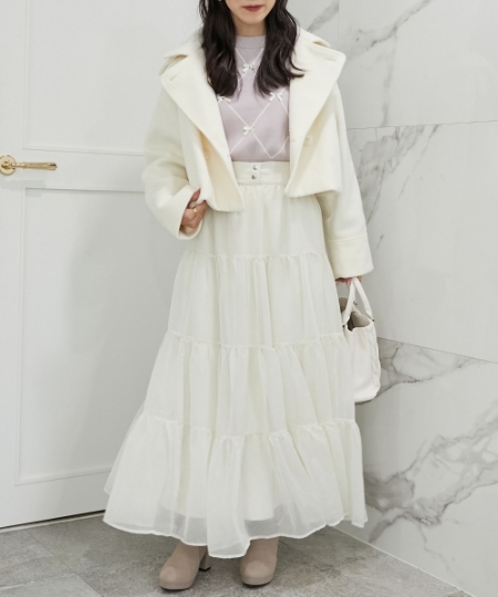 2wayアレンジカラーショートコート/MAJESTIC LEGON(マジェスティック