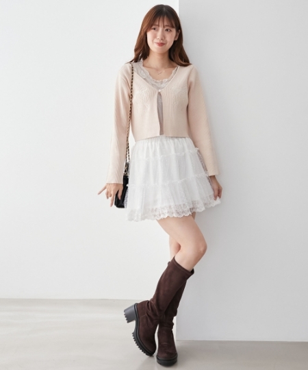 チュールレースミニスカパン/MAJESTIC LEGON(マジェスティックレゴン