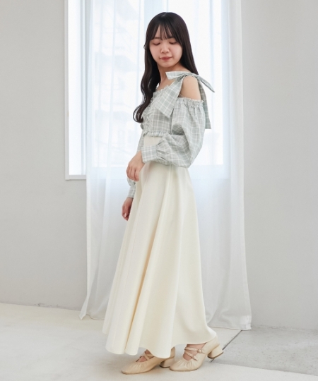 2way肩リボンドッキングワンピ/MAJESTIC LEGON(マジェスティックレゴン