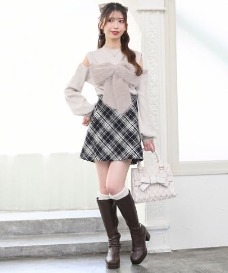 アソートチェックミニスカパン/MAJESTIC LEGON(マジェスティックレゴン