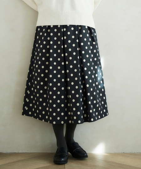 ドットタフタタックスカート/le.coeur blanc(ルクールブラン