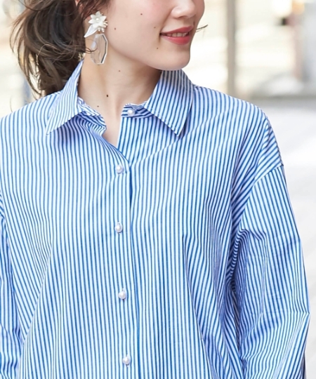 パールボタンロングシャツワンピース/le.coeur blanc(ルクールブラン