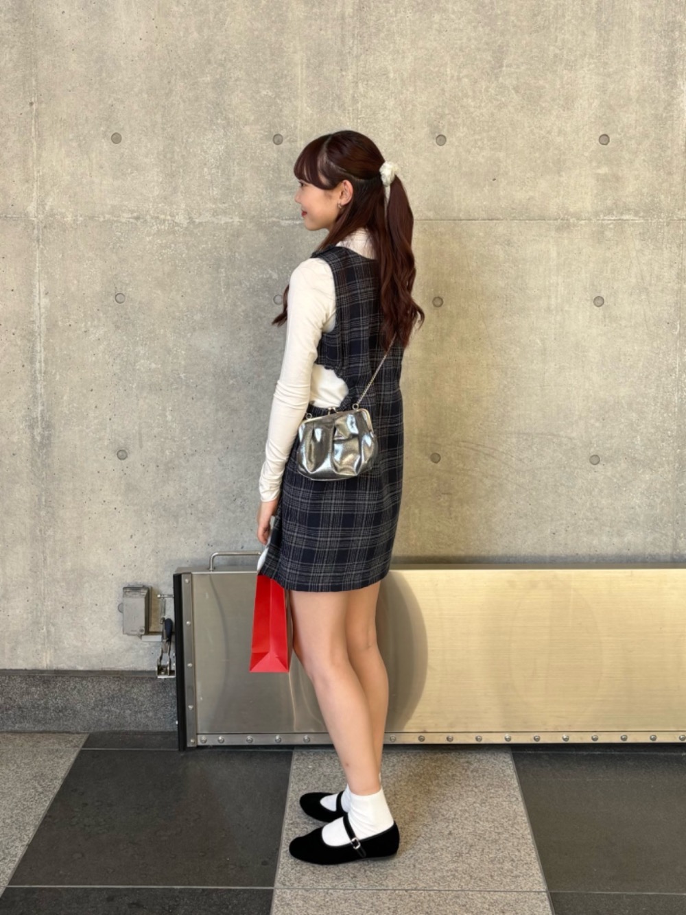 チェック柄ミニ丈ジャンスカ | Kaoru | TINA：JOJUN | ソラリアプラザ