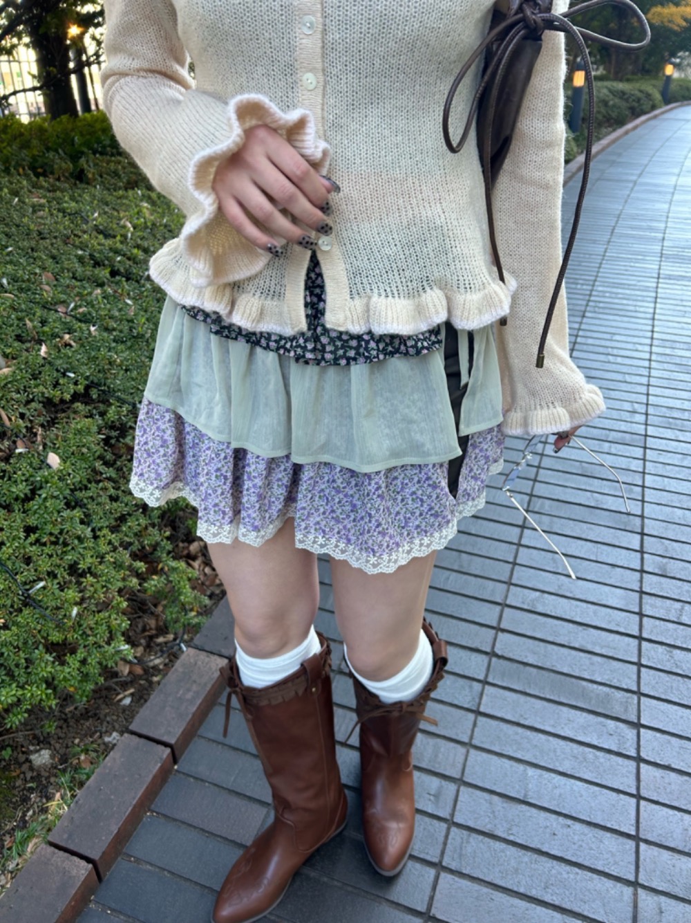 フリルラップレイヤード ショートパンツ | Yuzuki | TINA：JOJUN