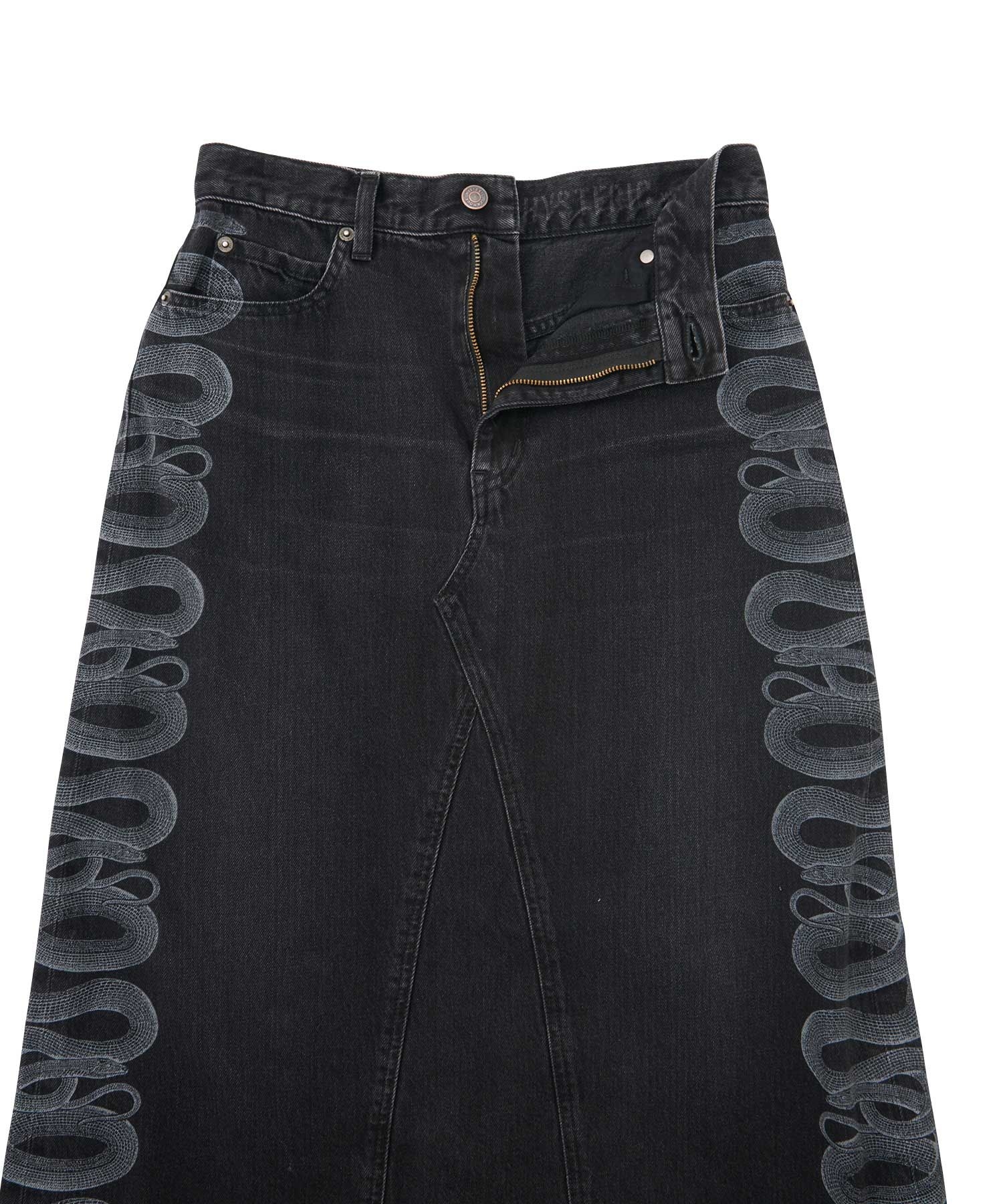 SNAKE LOOP リメイクデニムスカート|HYSTERIC GLAMOUR WOMEN