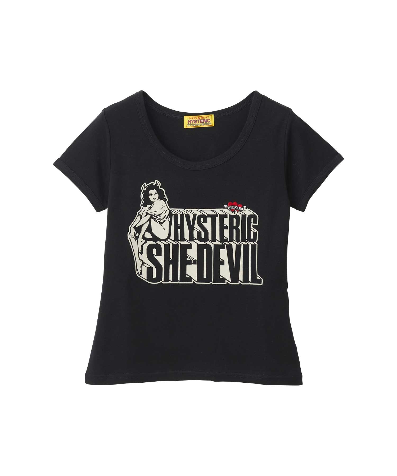 SHE DEVIL HEART刺繍 チビTシャツ|HYSTERIC GLAMOUR WOMEN | HYSTERIC