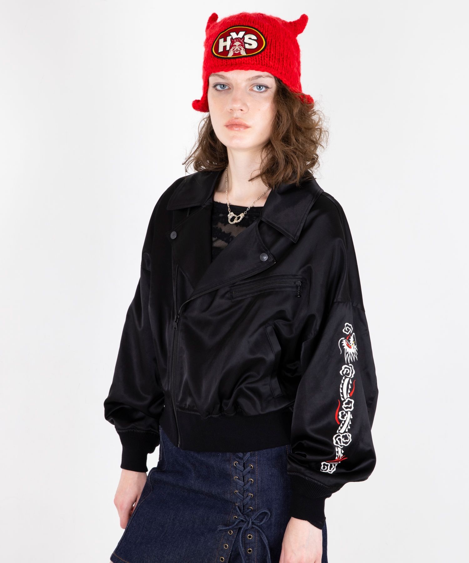 DRAGON刺繍 ライダーススカジャン|HYSTERIC GLAMOUR WOMEN | HYSTERIC