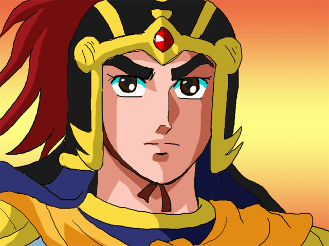 横山光輝 アニメ三国志 劉備｜作品詳細｜ILLUST DAYS シンプルイラスト