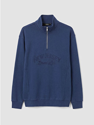 XSIDE Dik Yaka Baskılı Erkek Sweatshirt - W5KH64Z8-J3W | LCW