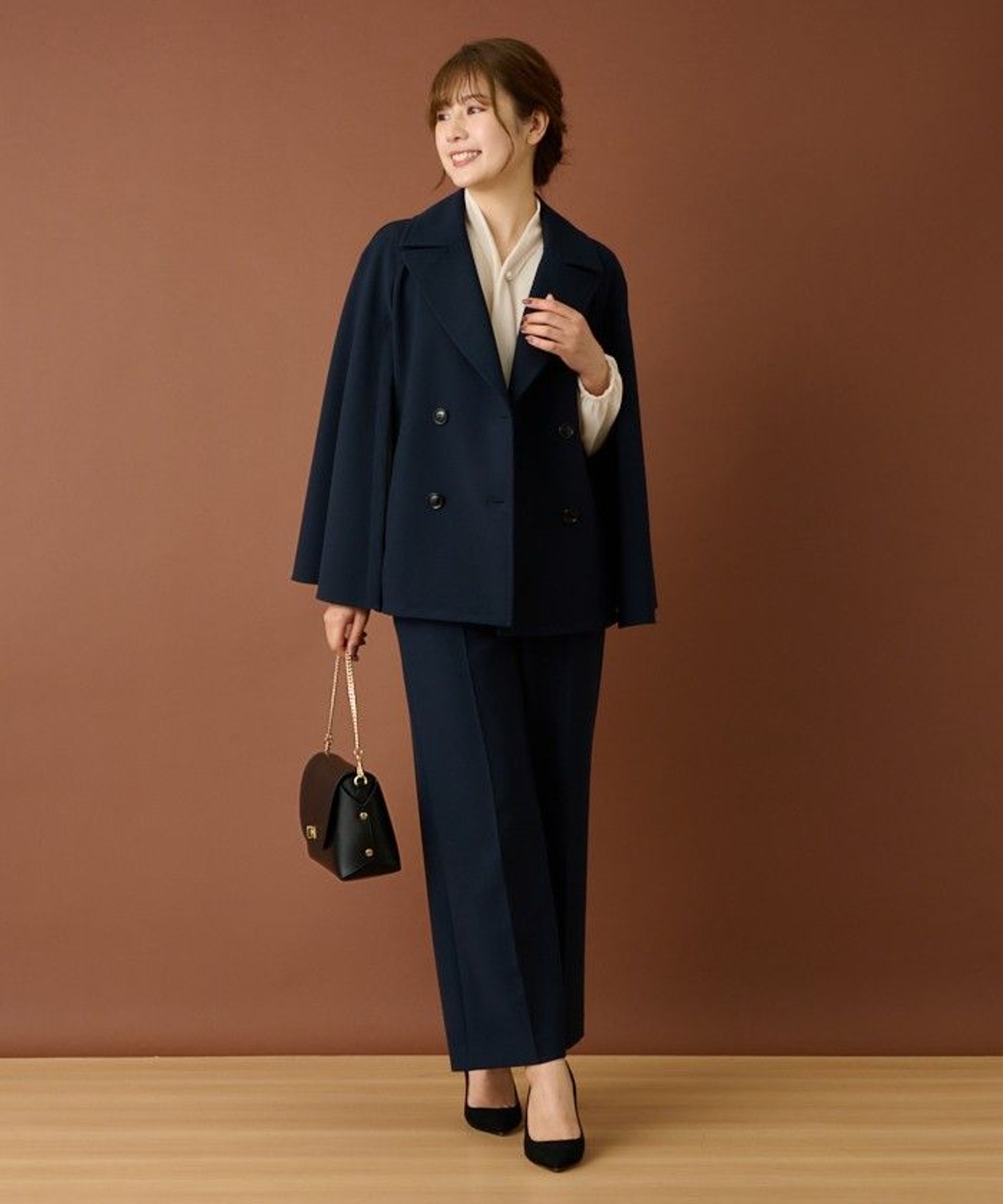 ケープ風ダブルジャケット|レリアン | レリアン公式オンラインストア