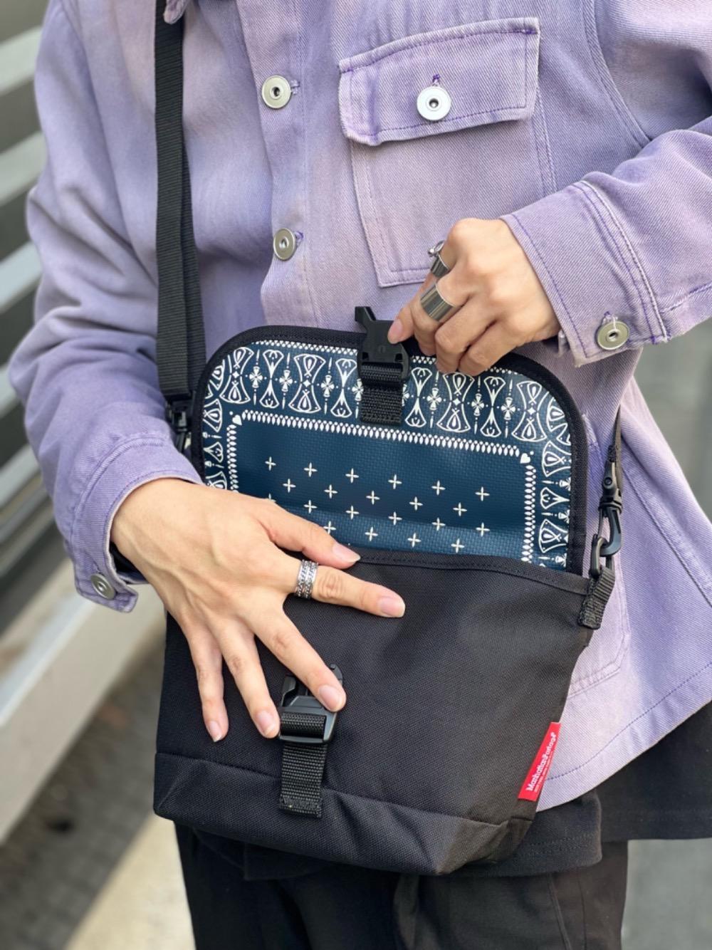 Nylon Messenger Bag Flap Zipper Pocket CHALLENGER | NaOkI