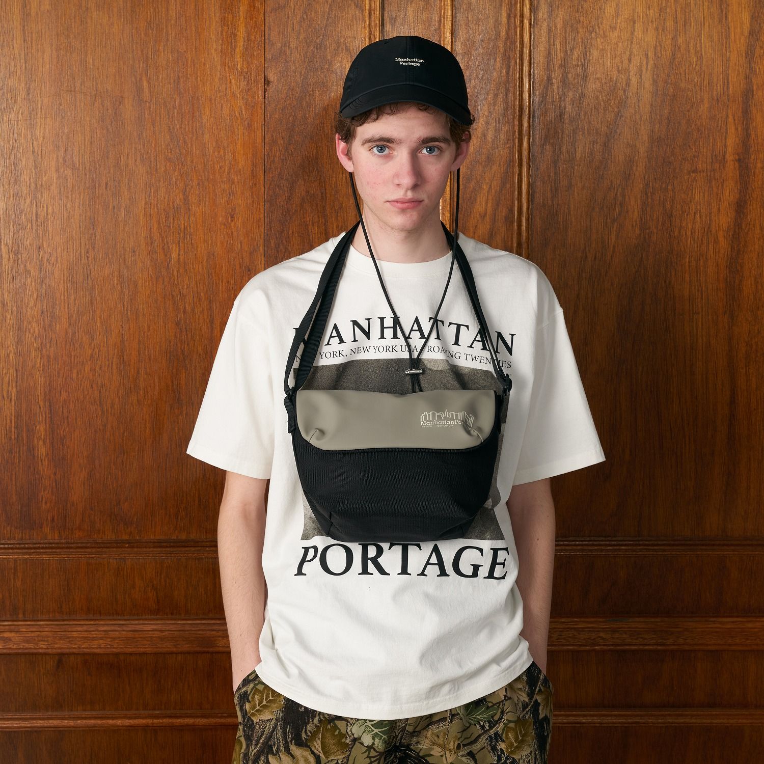 Nylon Messenger Bag Back Pocket W/ Divider Magnet VEG Leather 600D