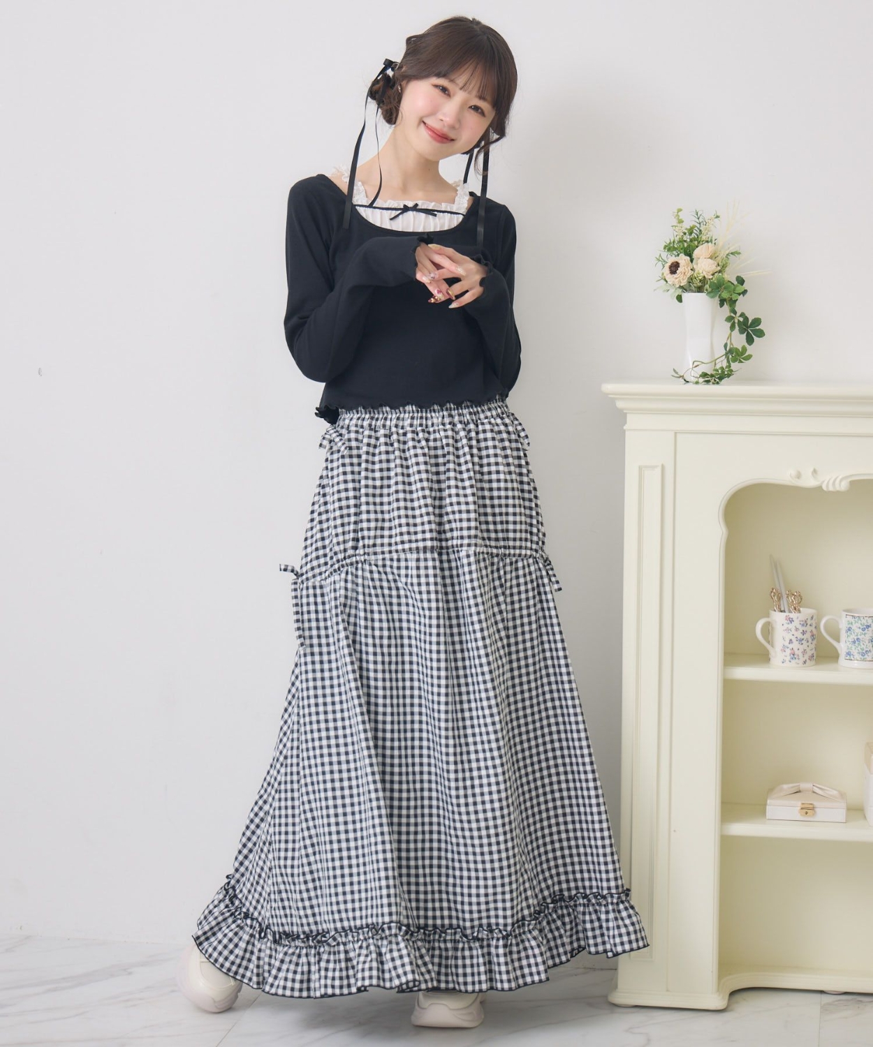 ハイウエストドロストフレアSK|ems excite | RETRO GIRL ONLINE STORE