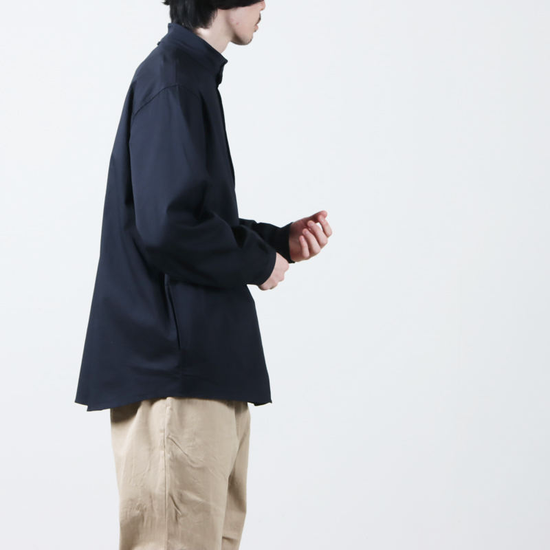 YAECA (ヤエカ) COMFORT SHIRT STAND COLLAR / コンフォートシャツ