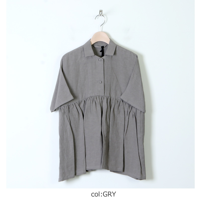 Atelier d'antan (アトリエ ダンタン) ギャザーブラウス Breton