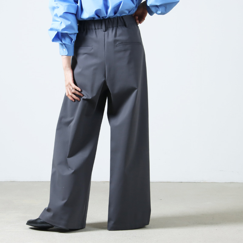 Graphpaper (グラフペーパー) Compact Ponte Two Tuck Wide Pants