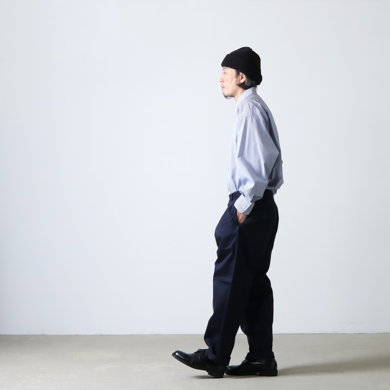 Graphpaper (グラフペーパー) Suvin Chino Tuck Tapered Pants / ス