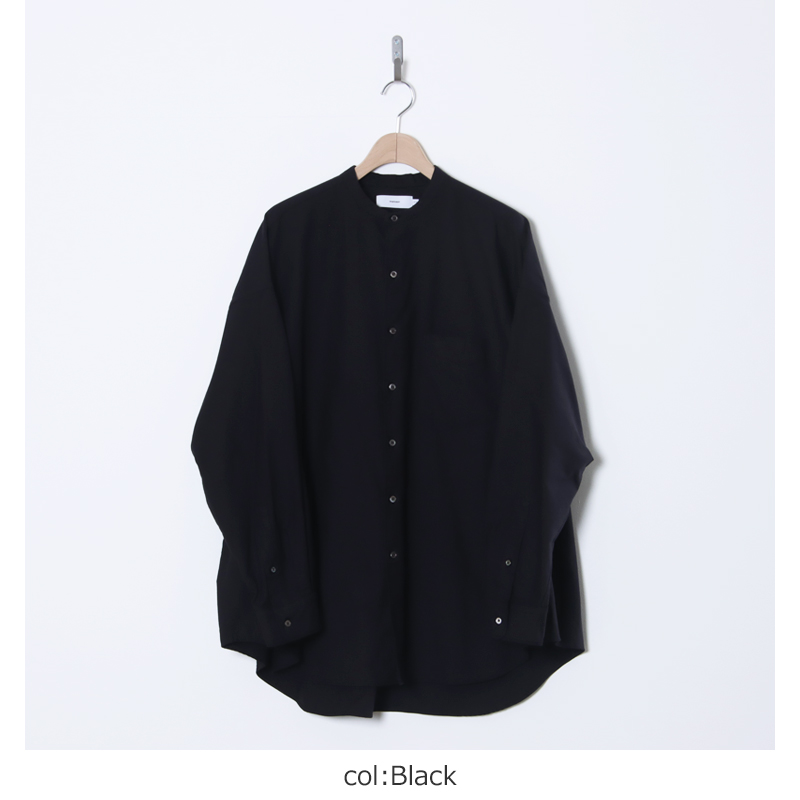 Graphpaper (グラフペーパー) Oxford L/S Oversized Band Collar Shirt