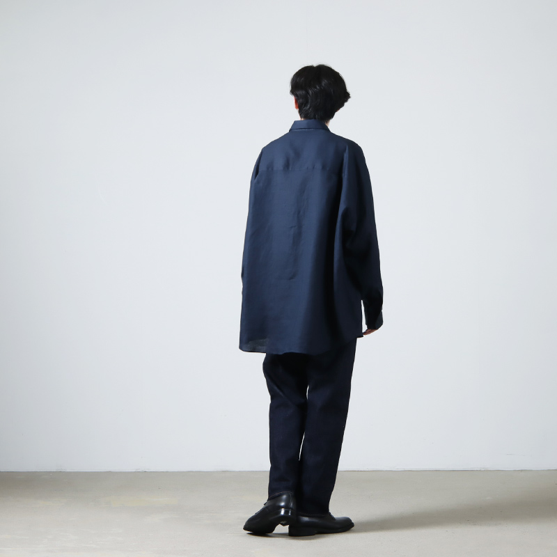 Graphpaper (グラフペーパー) Linen L/S Oversized Regular Collar