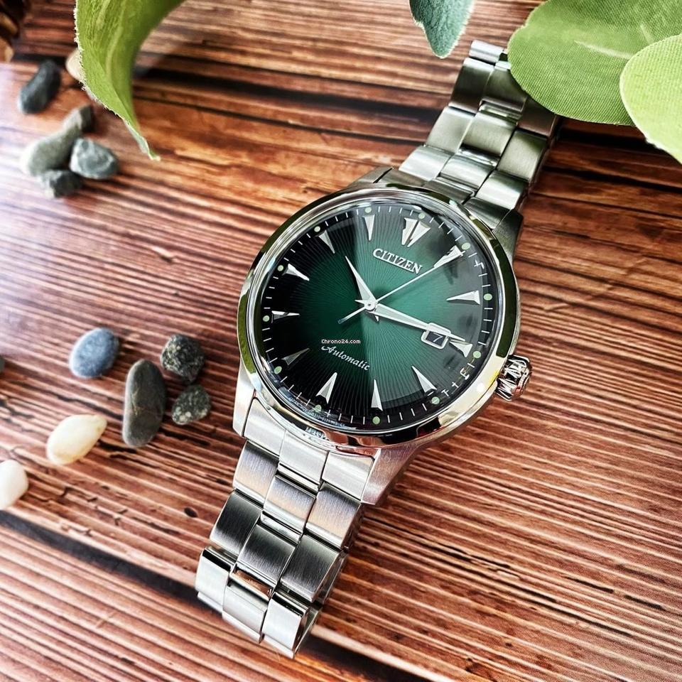 Citizen NK0007-88X Automatic Green Dial Stainless Men's Watch